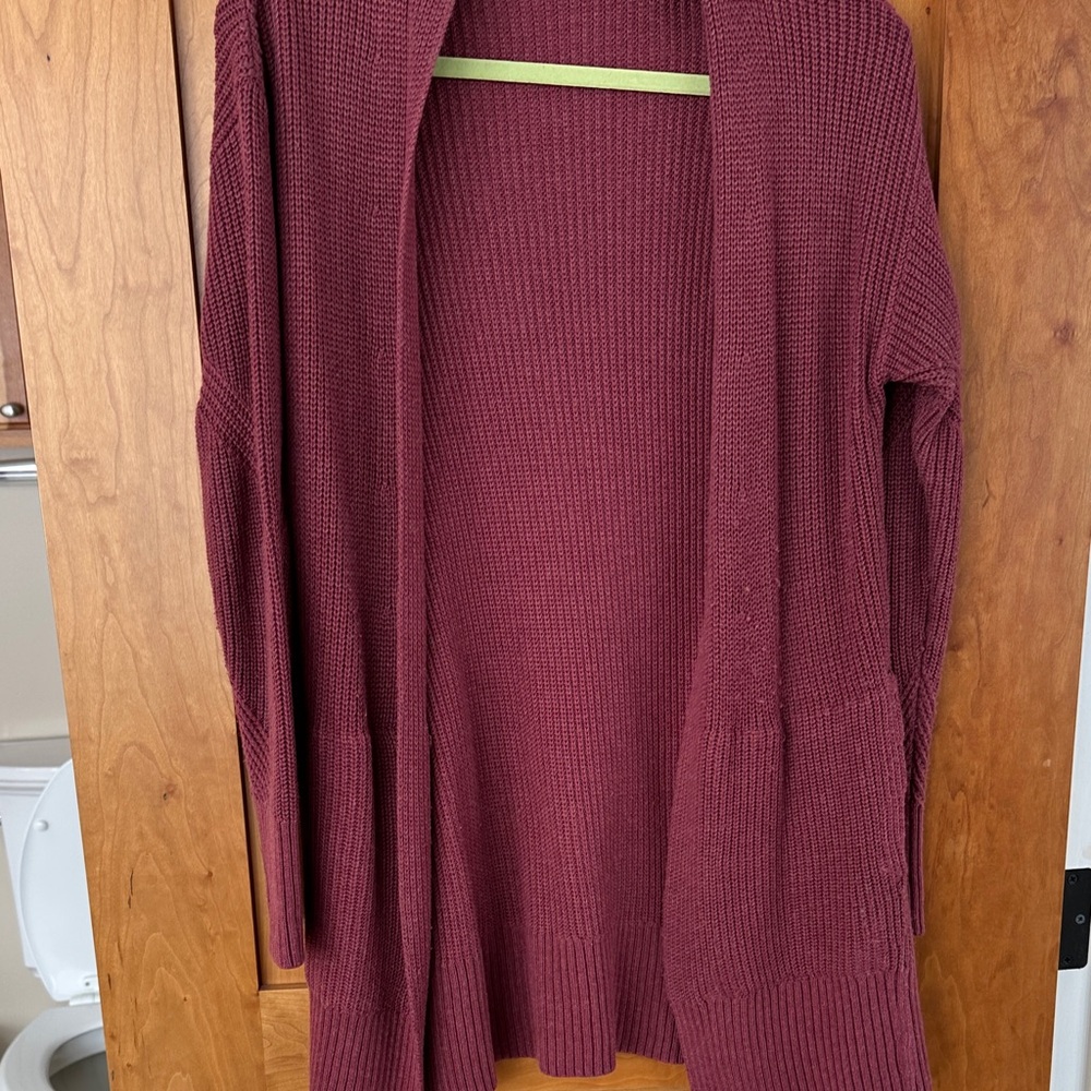 Lululemon Athletica Maroon Cardigan
